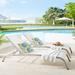 Havenside Home Wendu Outdoor Patio Mesh Chaise Lounge by Modway Metal in White | 12 H x 50 W x 76.5 D in | Wayfair EEI-4005-WHI