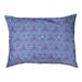 Tucker Murphy Pet™ Chen Hand Drawn Triangles Outdoor Dog Pillow Polyester in Green/Blue/Indigo | 7 H x 27.56 W x 19.7 D in | Wayfair