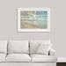 Beachcrest Home™ 'Reflected Clouds, Oxwich Beach, 2001' Painting Print Canvas in Brown | 28 H x 38 W x 1 D in | Wayfair