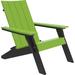 Ebern Designs Giraud Folding Adirondack Chair Plastic/Resin in Green/Black | 36.5 H x 30 W x 39 D in | Wayfair 35C21CC68A6449C5B39D63FCAA628B17
