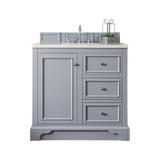 Alcott Hill® Kewstoke 37" Single Bathroom Vanity Set Solid Surface, Wood in Gray | 39.5 H x 35.81 W x 23.5 D in | Wayfair