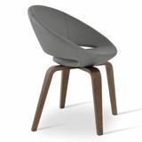 sohoConcept Crescent Plywood Upholstered Solid Back Side Chair Upholstered | 29 H x 23.75 W x 21 D in | Wayfair DC10100-24