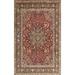 Brown/Red 60 W in Indoor Area Rug - Alcott Hill® Diezel Traditional Red/Yellow/Brown Area Rug Polyester/Wool | Wayfair