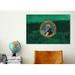 Winston Porter Flags Washington Mount Olympus Graphic Art on Wrapped Canvas Metal in Green | 40 H x 60 W x 1.5 D in | Wayfair