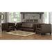 Foundry Select Telfair 3 Piece Living Room Set Leather Match in Brown | 30 H x 84 W x 36 D in | Wayfair Living Room Sets