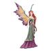 World Menagerie Westchester Summer Fairy Queen w/ Flower Adornment Figurine Resin in Red | 18.5 H x 13.25 W x 9 D in | Wayfair