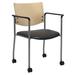 KFI Studios Evolve 23"W Stackable Seat Waiting Room Chair w/ Wood Frame Vinyl/Wood in Gray | 31.5 H x 23 W x 18.5 D in | Wayfair CS1311SL-SP22-3906