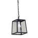 Williston Forge Ohlone Outdoor Wall Lantern Glass/Metal/Steel in Black | 17 H x 10 W x 11 D in | Wayfair 9D1DBD4EF8A4453481A0CAD8606894DE