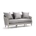 One Allium Way® Gracia 85" Linen Flared Arm Sofa Linen in Gray | 35.5 H x 85 W x 28 D in | Wayfair 94EF41D48D6B44EE9A1F47139E43868B