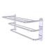 Latitude Run® Bineta Metal Tiered Wall Shelf w/ Towel Bar Metal in Gray | 10 H x 23 W x 9 D in | Wayfair HTL-3-PC
