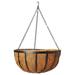 August Grove® Rodolfo Metal Hanging Planter Metal in Black | 5 H x 12 W x 12 D in | Wayfair 10FCF990FD464D458ACD84E359DE2884