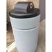 Arlmont & Co. Mccollum 15 Gallon Trash Can & Cigarette Urn, Fiberglass in Gray | 28 H x 14 W x 14 D in | Wayfair 950A6F5855C54C4BA00EAD379AEE7230