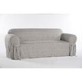 Mercer41 Box Cushion Loveseat Slipcover Cotton in Gray | 36 H x 72 W x 34 D in | Wayfair RomKey-02gray