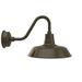 Longshore Tides Haleigh LED Outdoor Barn Light Metal in Brown | 14.38 H x 16 W x 24.25 D in | Wayfair BOAW16MB-26D