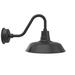 Longshore Tides Haleigh LED Outdoor Barn Light Metal in Black | 14.38 H x 16 W x 24.25 D in | Wayfair BOAW16FB-26FB