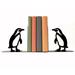 World Menagerie Penguin Bookends Metal in Black | 6.5 H x 6.5 W x 4 D in | Wayfair 0857E95E0F2E4AA9AA02A6F5BF814149