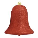 The Holiday Aisle® (180mm) Ornament Commercial Grade Shatterproof Plastic Bell Ornament Glitter Plastic in Gray | 9 H x 9 W x 9 D in | Wayfair