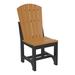 Ebern Designs Lemp Adirondack Dining Height Patio Dining Chair Plastic/Resin in Black | 41.25 H x 20.25 W x 24.25 D in | Wayfair