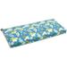 Winston Porter Skyworks Indoor/Outdoor Bench Cushion Polyester in Green/Blue/Black | 3 H x 4 W in | Wayfair 945X19-REO-28