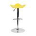 Symple Stuff Teter Swivel Adjustable Height Bar Stool Upholstered/Metal in Yellow | 18.25 W x 17 D in | Wayfair OF-CH-TC3-1002-YEL-GG