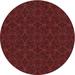 Red 0.35 in Indoor Area Rug - World Menagerie Vierzon Patterned Maroon Area Rug Polyester/Wool | 0.35 D in | Wayfair