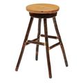 Loon Peak® Cleary Solid Wood 30" Bar Stool Wood in Brown | 30 H x 18 W x 18 D in | Wayfair EA90729222DA48CFBC10CCE5C79300CA