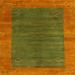 Green/Orange 0.35 in Indoor Area Rug - World Menagerie Crymble Abstract Area Rug Polyester/Wool | 0.35 D in | Wayfair