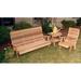 August Grove® Tillison Cedar 3 Piece Sofa Set Wood in Brown | Outdoor Furniture | Wayfair 46F4DF2CA36E4C8ABEF476D6C6B78B8C