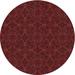 Red 0.35 in Indoor Area Rug - World Menagerie Vierzon Patterned Maroon Area Rug Polyester/Wool | 0.35 D in | Wayfair