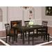 Charlton Home® Smithers 6 - Piece Butterfly Leaf Rubberwood Solid Wood Dining Set Wood in Brown | 30 H in | Wayfair