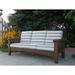 Rosalind Wheeler Calla 79" Wide Outdoor Patio Sofa w/ Sunbrella Cushions Wood in Gray/Black | 35 H x 79 W x 36 D in | Wayfair