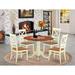 Charlton Home® Slaven Drop Leaf Rubberwood Solid Wood Dining Set Wood in White | Wayfair EAFCFE71C6504CC7A7982831CE25FEDA