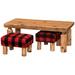 Loon Peak® Han Open 3 Piece Coffee Table Set Wood in Brown | 18 H x 48 W in | Wayfair FD80B3E80B134CB0A8B8A2F80AC8407E