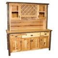 Loon Peak® Cleary Dining Hutch Wood/Glass in Brown | 85 H x 75 W x 20 D in | Wayfair 8DF70211C3AD412C98BC63C5F991EA15