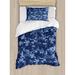 East Urban Home Camo Militaristic Digital Effected Armed Forces Pattern Grunge Fashion Duvet Cover Set Microfiber in Blue | Twin | Wayfair