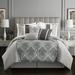 Charlton Home® Arliss Reversible Comforter Set Polyester/Polyfill/Microfiber in Gray | Queen Comforter + 10 Additional Pieces | Wayfair