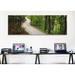 Ebern Designs Empty Road Running through a Forest, Stuttgart, Baden-Wurttemberg, Germany Photographic Print on Wrapped Canvas in Green | Wayfair