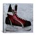 Winston Porter Canada Hockey Ice Skates #3 - Graphic Art Print on Canvas in Black/Gray | 18 H x 18 W x 1.5 D in | Wayfair