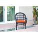 One Allium Way® Bynum Patio Chair w/ Cushions Wicker/Rattan in Orange/White | 36 H x 19 W x 30 D in | Wayfair A9D2DD7C8F8040F4826D74A0C82C2FEE