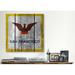 Winston Porter Flags San Francisco Wood Planks - Graphic Art Print on Canvas in Gray/Red | 12 H x 12 W x 0.75 D in | Wayfair