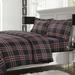 Winston Porter Aphan Reversible Duvet Cover Set Flannel, Cotton in Black/Red | Queen | Wayfair HEPL170DUVETQU