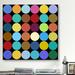 Wade Logan® Albree Modern Dots Nine Colors' - Wrapped Canvas Print Canvas in Blue/Brown/Yellow | 12 H x 12 W x 0.75 D in | Wayfair MA260-1PC3-12x12