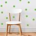 Zoomie Kids Schuster Polka Dot Fabric Wall Decal Canvas/Fabric/Fabric in Green | 4 H x 4 W in | Wayfair 594FCC604E4B4AA7B5553AD36030E2C1