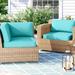 Sol 72 Outdoor™ Rochford 8 Piece Outdoor Seat/Back Cushion Set Acrylic | 4 H x 26.5 W x 26.5 D in | Wayfair CUSHIONS-MONTEREY-03b-ARUBA