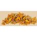 The Holiday Aisle® Maple Leaf w/ Pumpkin Swag, Polyester in Red | 7 H x 36 W x 5 D in | Wayfair 7707