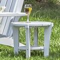 Breakwater Bay Dina Outdoor Side Table Wood in Blue | 17 H x 19.5 W x 19.5 D in | Wayfair BD1D14009F8145DF8B6D1D942E989F7E