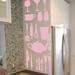 Symple Stuff Kitchen Stuff Wall Decal Metal in Pink | 51 H x 40 W in | Wayfair 2725F356FB1547968F0D44FBBBFA7481