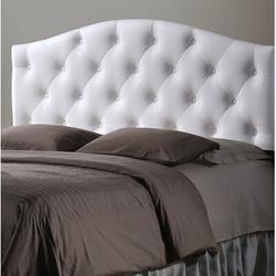 Charlton Home® Dev Queen Solid Wood Panel Headboard Faux Leather/Upholstered in Brown/White | 23.6 H x 60.84 W x 2.54 D in | Wayfair