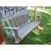 Highland Dunes Carmelita Porch Swing Wood/Solid Wood in Green | 20 H x 69 W x 21 D in | Wayfair 1PS5-GW