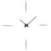 Nomon Merlin Wall Clock Metal in Black/Gray/Red | 43.307 H x 43.307 W x 2.3622 D in | Wayfair Merlin i - 4ts - black hands